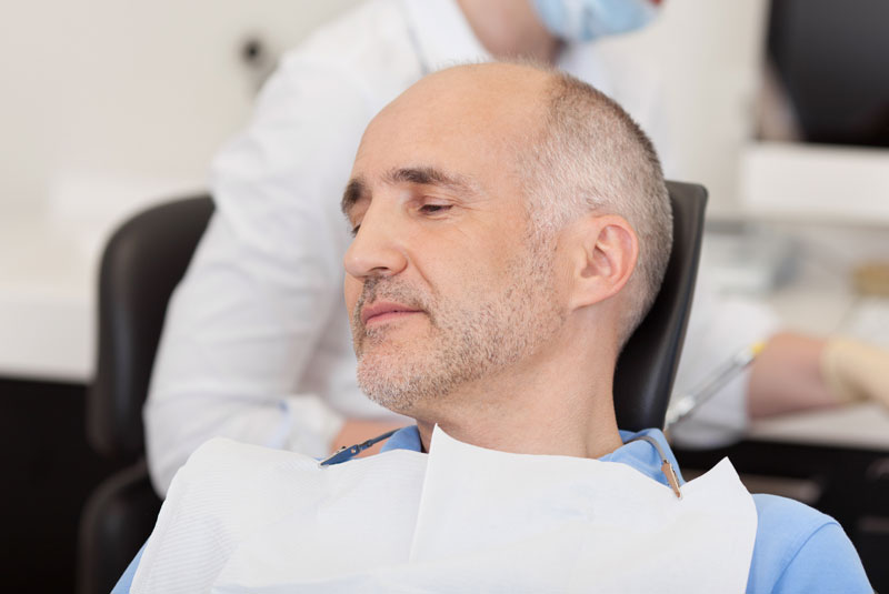 dental patient under sedation